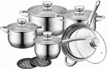 Set pentole 12 pezzi in acciaio inox Royalty Line