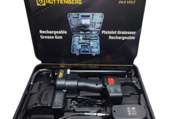 Hüttenberg 24V Pistola Ingrassatrice Ricaricabile - Kit Completo HG-24V